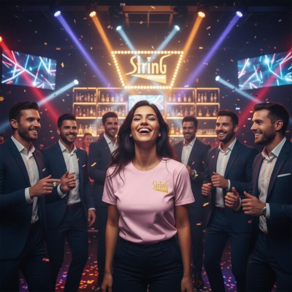 Original Rosa String Showbar T Skjorte