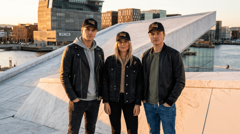 String Showbar Organic Dad Cap – Svart Caps i 100% Økologisk Bomull - Bilde 3
